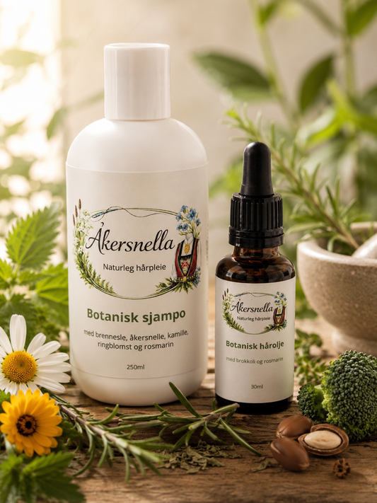 Botanisk hårolje - Naturleg Hårolje med Brokkoli & Rosmarin – Vassfri hårpleie