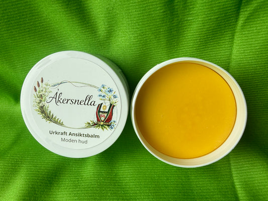 Urkraft- Anti-age ansiktsbalm for moden hud – nypefrø, rødkløver og squalane
